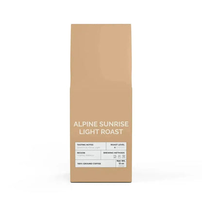Alpine Sunrise Light Roast Ground 12oz - Go Mug Yourself