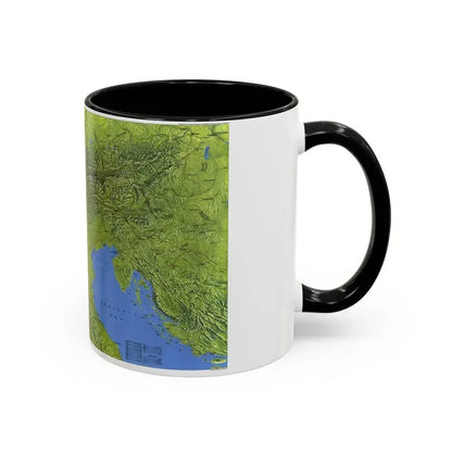 Alps, The (1985) (Map) Accent Coffee Mug - Go Mug Yourself