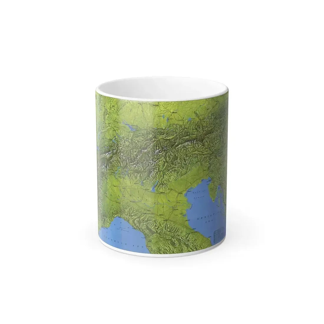 Alps, The (1985) (Map) Color Changing Mug 11oz Default Title 11oz - Go Mug Yourself