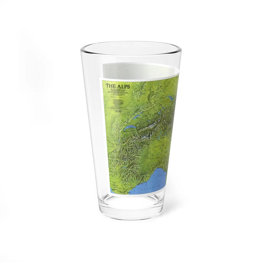 Alps, The (1985) (Map) Pint Glass 16oz-Go Mug Yourself