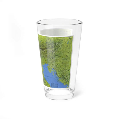 Alps, The (1985) (Map) Pint Glass 16oz-Go Mug Yourself