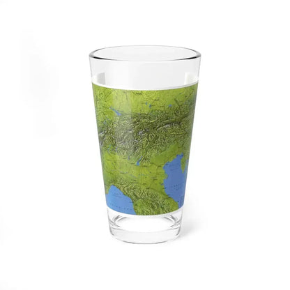 Alps, The (1985) (Map) Pint Glass 16oz - Go Mug Yourself