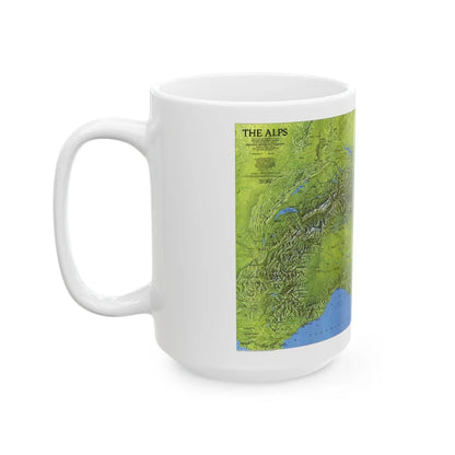 Alps, The (1985) (Map) White Coffee Mug-Go Mug Yourself