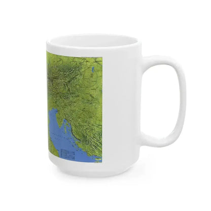 Alps, The (1985) (Map) White Coffee Mug - Go Mug Yourself