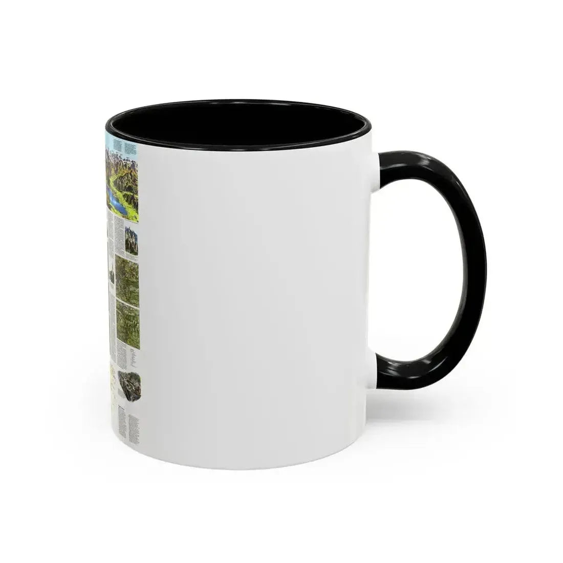 Alps, The - A Traveller's Map (1985) (Map) Accent Coffee Mug - Go Mug Yourself
