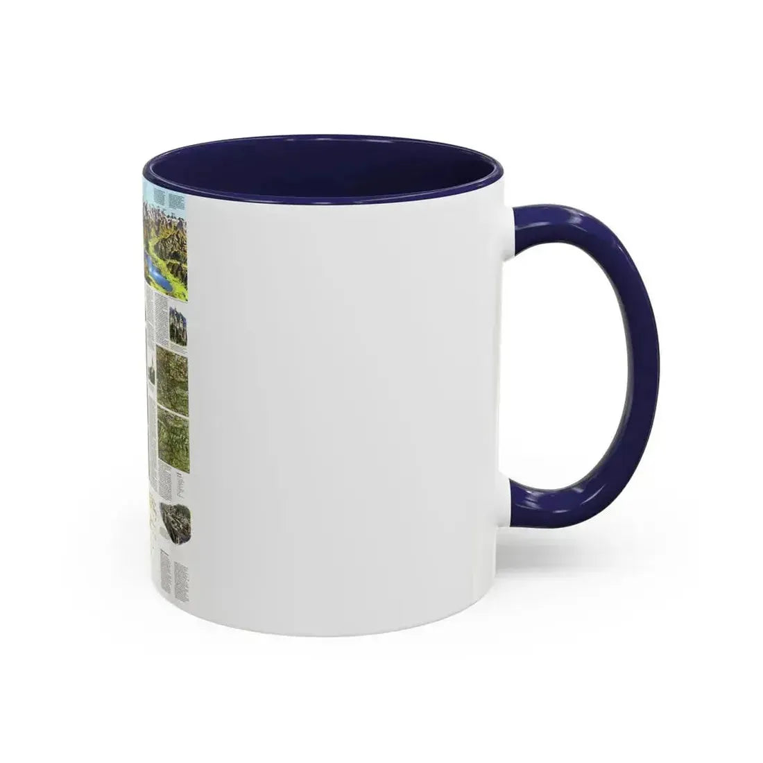 Alps, The - A Traveller's Map (1985) (Map) Accent Coffee Mug - Go Mug Yourself