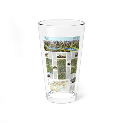 Alps, The - A Traveller's Map (1985) (Map) Pint Glass 16oz 16oz - Go Mug Yourself