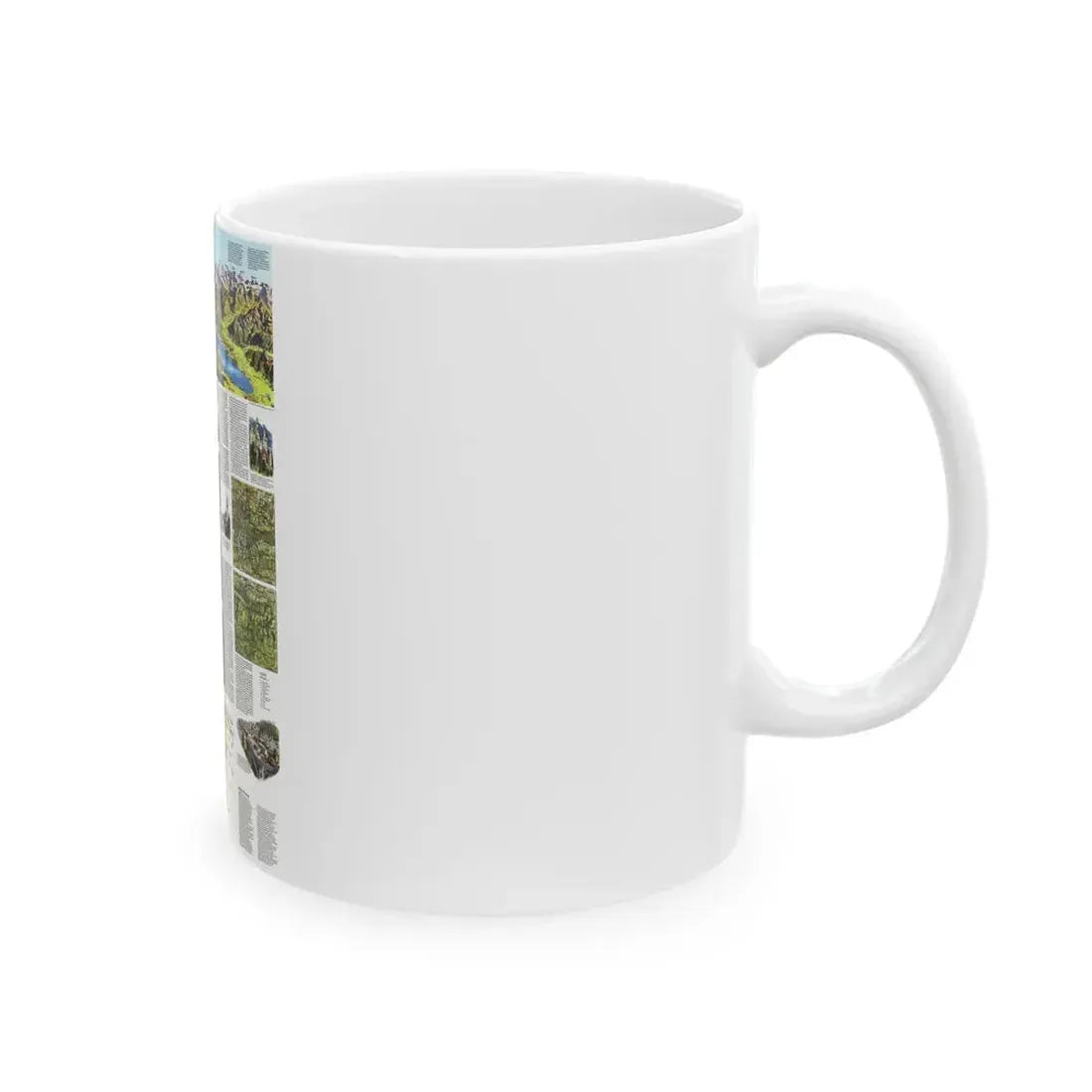 Alps, The - A Traveller's Map (1985) (Map) White Coffee Mug - Go Mug Yourself