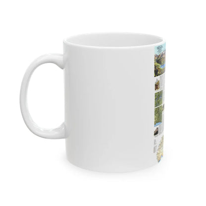 Alps, The - A Traveller's Map (1985) (Map) White Coffee Mug-Go Mug Yourself