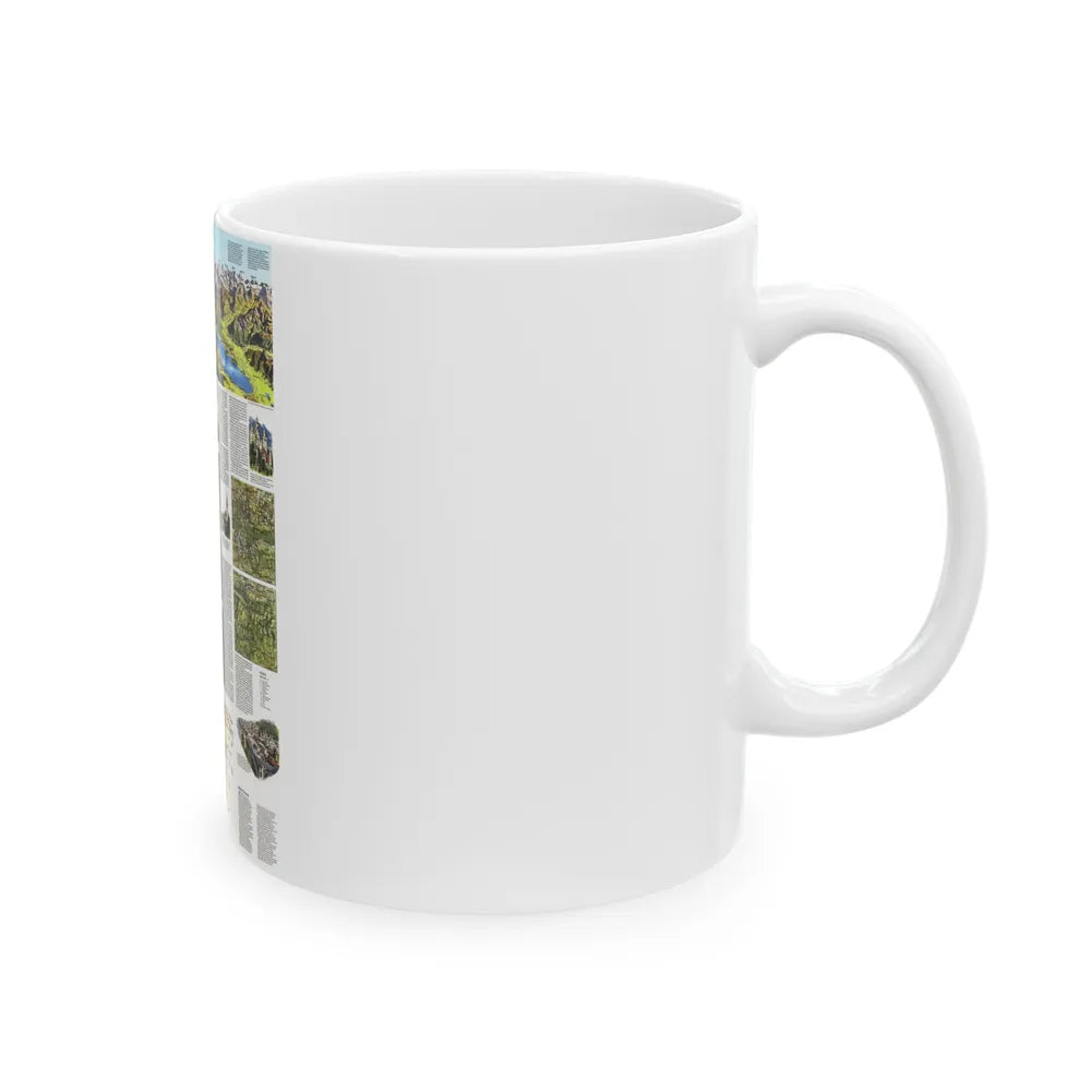 Alps, The - A Traveller's Map (1985) (Map) White Coffee Mug-Go Mug Yourself