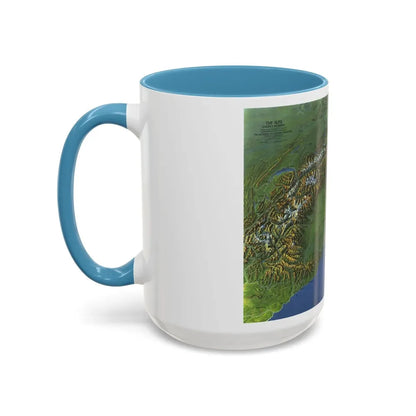Alps, The - Europe's Backbone (1965) (Map) Accent Coffee Mug - Go Mug Yourself