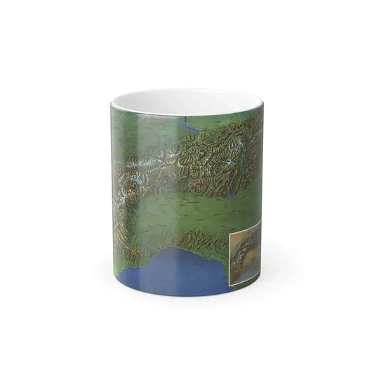 Alps, The - Europe's Backbone (1965) (Map) Color Changing Mug 11oz Default Title - Go Mug Yourself