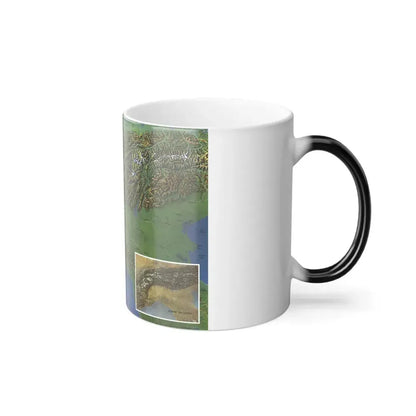 Alps, The - Europe's Backbone (1965) (Map) Color Changing Mug 11oz - Go Mug Yourself
