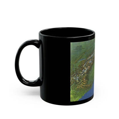 Alps, The - Europe's Backbone (1965) (Map) Black Coffee Mug-Go Mug Yourself