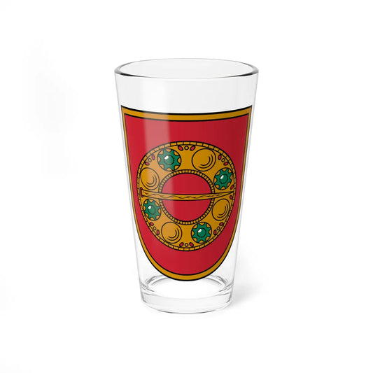 Alsunga novads COA (Latvia) (Coat of Arms) Pint Glass 16oz 16oz - Go Mug Yourself