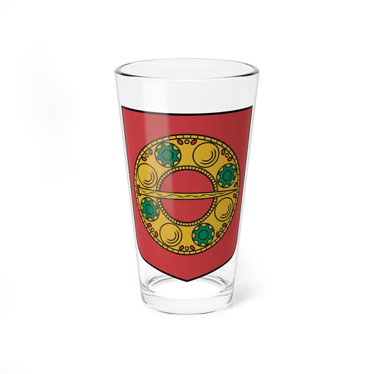 Alsungas pagasta ģerbonis (Latvia) (Coat of Arms) Pint Glass 16oz 16oz - Go Mug Yourself