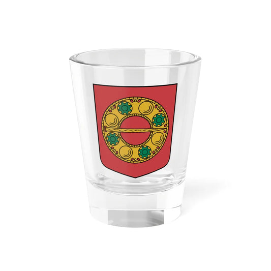 Alsungas pagasta ģerbonis (Latvia) (Coat of Arms) Shot Glass 1.5oz 1.5oz - Go Mug Yourself