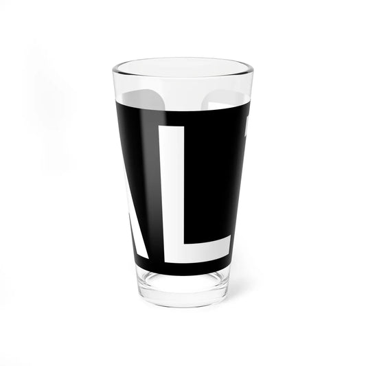 Alt plate black FL 1956 (Florida) (Road Sign) Pint Glass 16oz 16oz - Go Mug Yourself