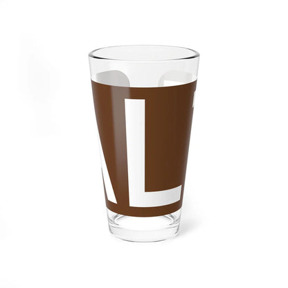 Alt plate brown FL 1956 (Florida) (Road Sign) Pint Glass 16oz 16oz - Go Mug Yourself