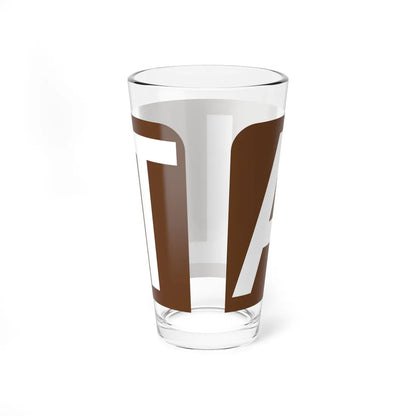Alt plate brown FL 1956 (Florida) (Road Sign) Pint Glass 16oz - Go Mug Yourself