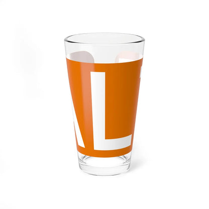 Alt plate orange FL 1956 (Florida) (Road Sign) Pint Glass 16oz 16oz - Go Mug Yourself