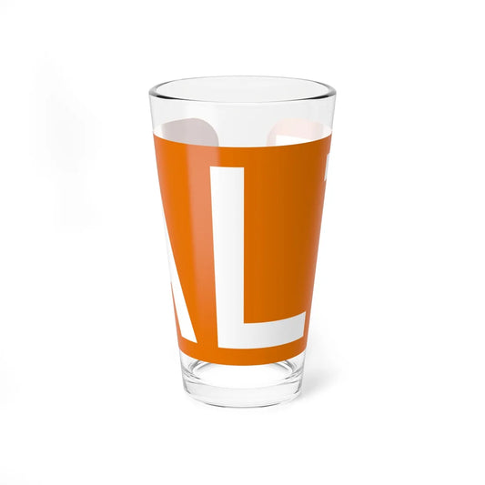 Alt plate orange FL 1956 (Florida) (Road Sign) Pint Glass 16oz 16oz - Go Mug Yourself