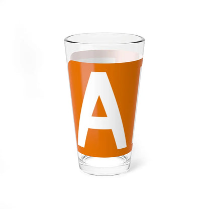 Alt plate orange FL 1956 (Florida) (Road Sign) Pint Glass 16oz - Go Mug Yourself