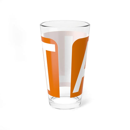 Alt plate orange FL 1956 (Florida) (Road Sign) Pint Glass 16oz - Go Mug Yourself