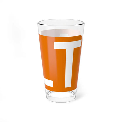 Alt plate orange FL 1956 (Florida) (Road Sign) Pint Glass 16oz - Go Mug Yourself