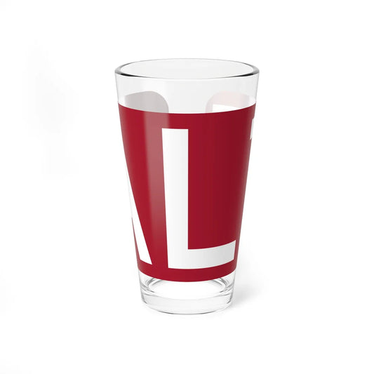 Alt plate red FL 1956 (Florida) (Road Sign) Pint Glass 16oz 16oz - Go Mug Yourself