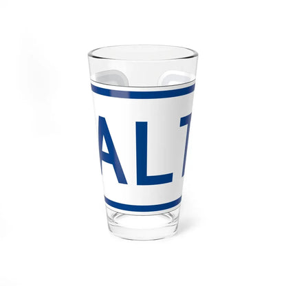 Alt plate South Carolina (South Carolina) (Road Sign) Pint Glass 16oz 16oz - Go Mug Yourself