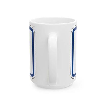 Alt plate South Carolina (South Carolina) (Road Sign) White Coffee Mug - Go Mug Yourself