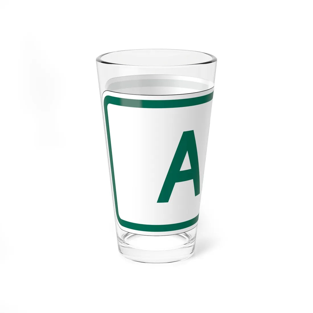 Alt plate Vermont (Vermont) (Road Sign) Pint Glass 16oz - Go Mug Yourself