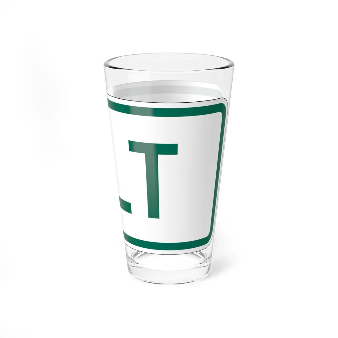 Alt plate Vermont (Vermont) (Road Sign) Pint Glass 16oz - Go Mug Yourself
