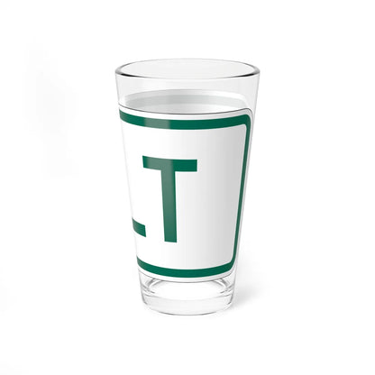 Alt plate Vermont (Vermont) (Road Sign) Pint Glass 16oz - Go Mug Yourself