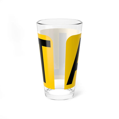 Alt plate yellow FL 1956 (Florida) (Road Sign) Pint Glass 16oz - Go Mug Yourself
