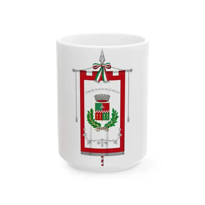 Alta Valle Intelvi-Gonfalone (Italy) White Coffee Mug 15oz - Go Mug Yourself