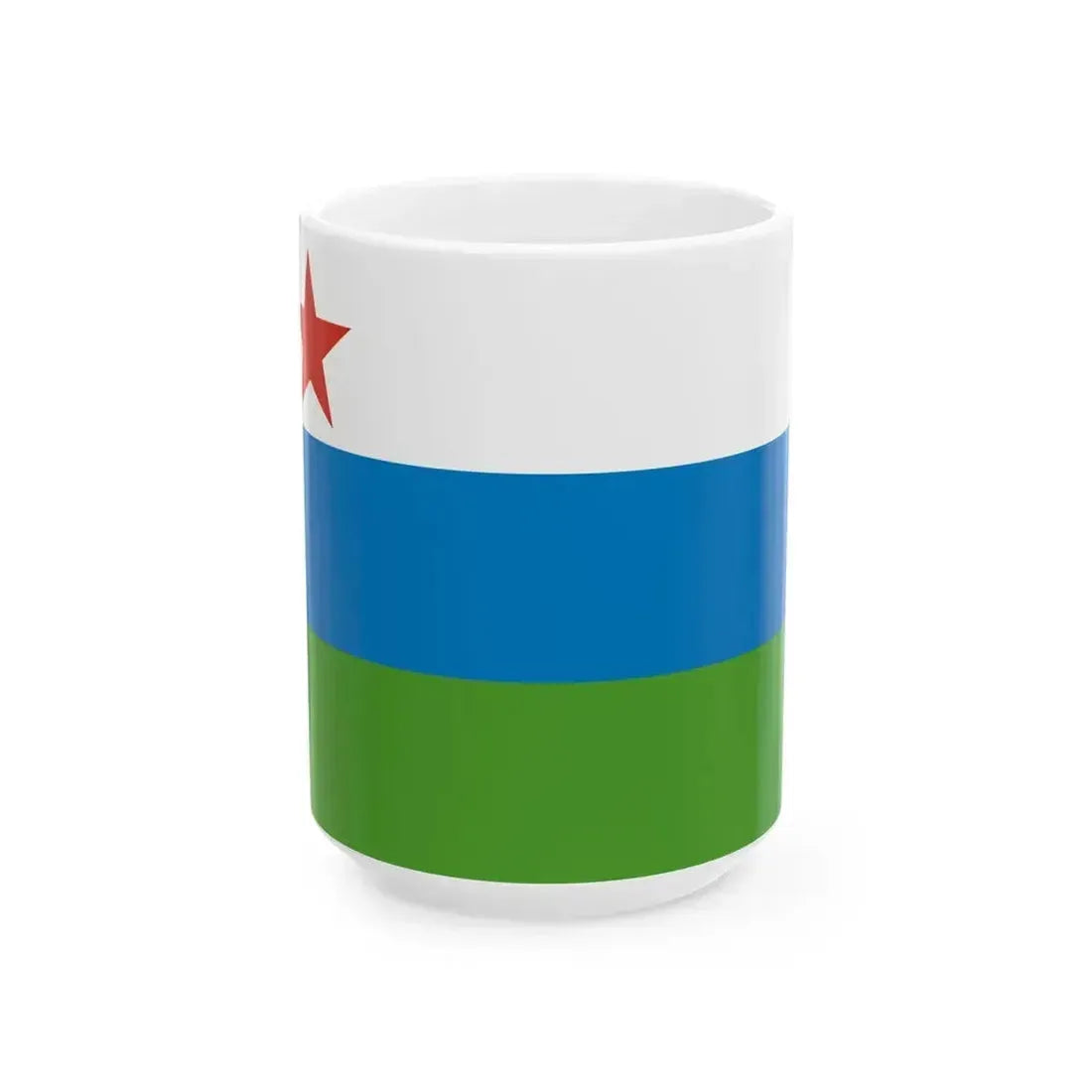 Altai Republic flag submission 1992 23 (Russia) White Coffee Mug 15oz - Go Mug Yourself