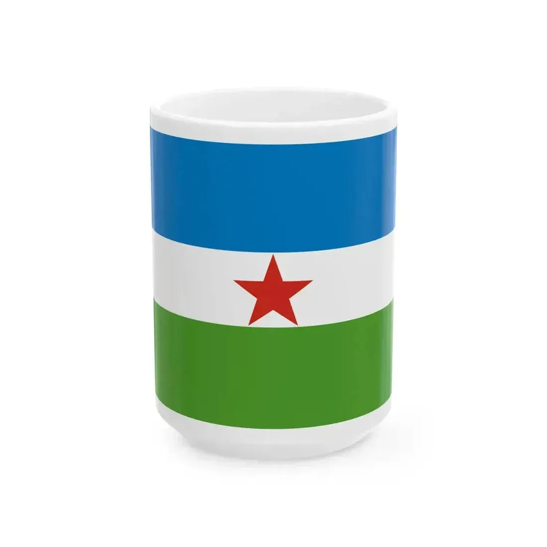 Altai Republic flag submission 1992 24 (Russia) White Coffee Mug 15oz - Go Mug Yourself