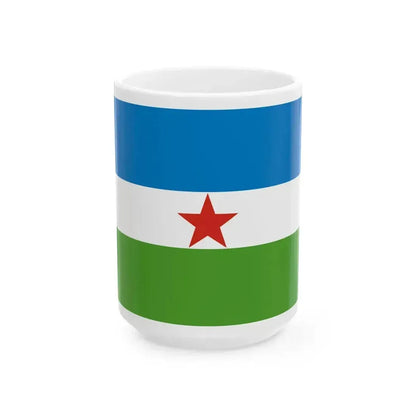 Altai Republic flag submission 1992 24 (Russia) White Coffee Mug 15oz - Go Mug Yourself
