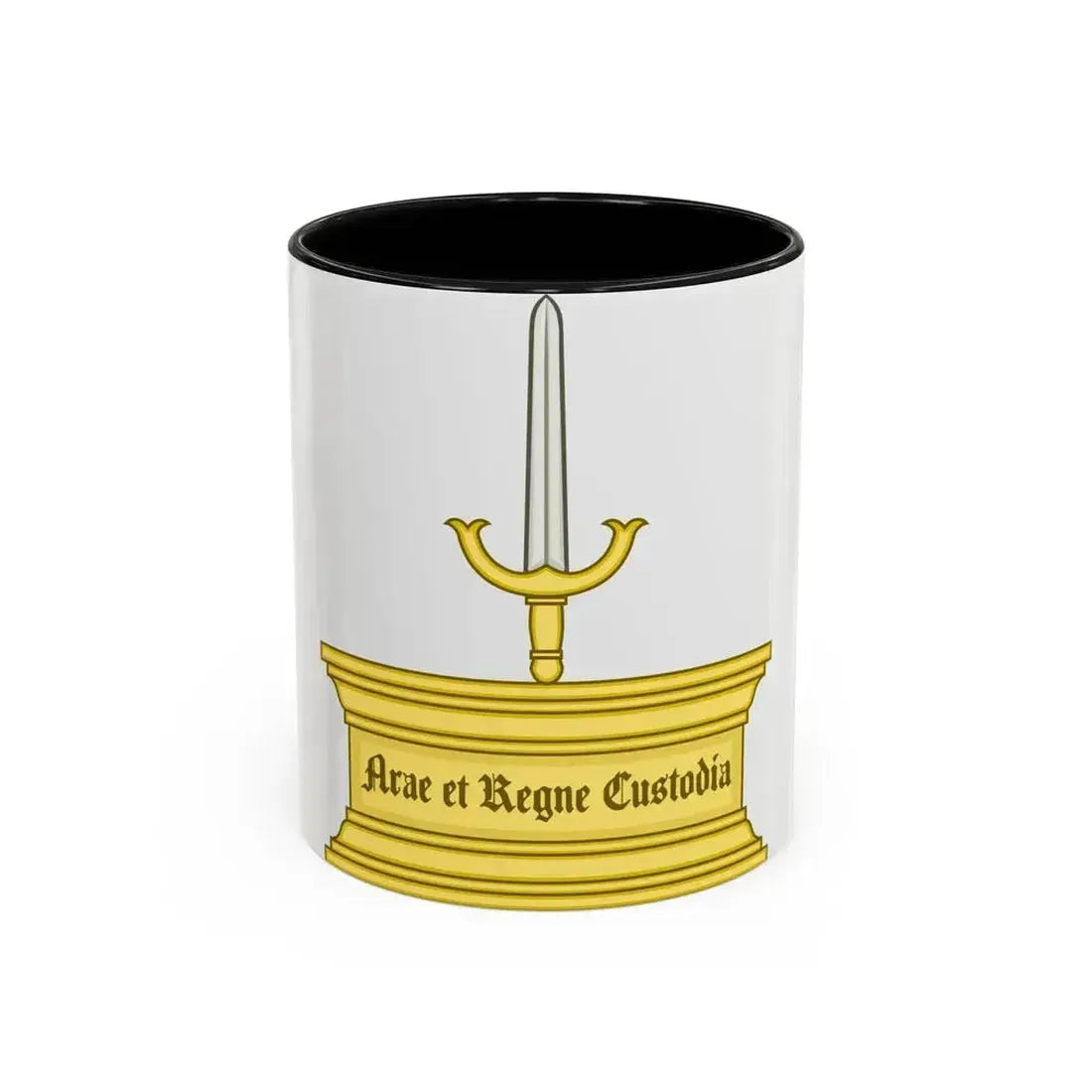 Altar and Sword Badge of Mary I - Accent Coffee Mug 11oz Black - Go Mug Yourself