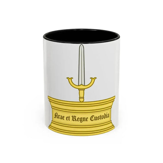 Altar and Sword Badge of Mary I - Accent Coffee Mug 11oz Black - Go Mug Yourself