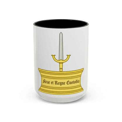 Altar and Sword Badge of Mary I - Accent Coffee Mug 15oz Black - Go Mug Yourself