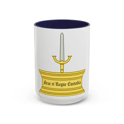 Altar and Sword Badge of Mary I - Accent Coffee Mug 15oz Navy - Go Mug Yourself