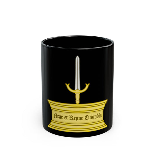 Altar and Sword Badge of Mary I - Black Coffee Mug-11oz-Go Mug Yourself