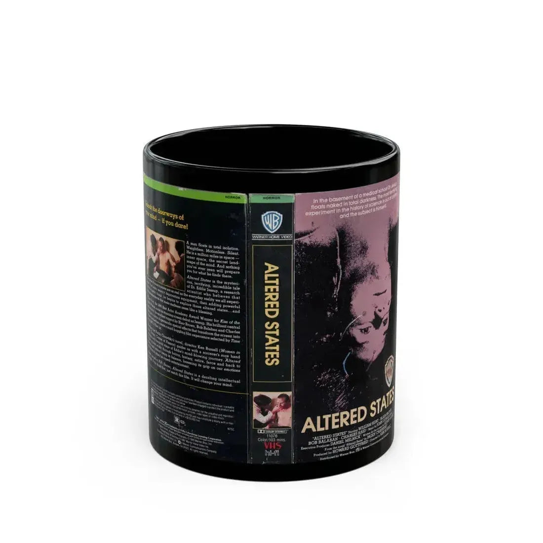 ALTERED STATES (VHS COVER) - Black Coffee Mug 11oz - Go Mug Yourself