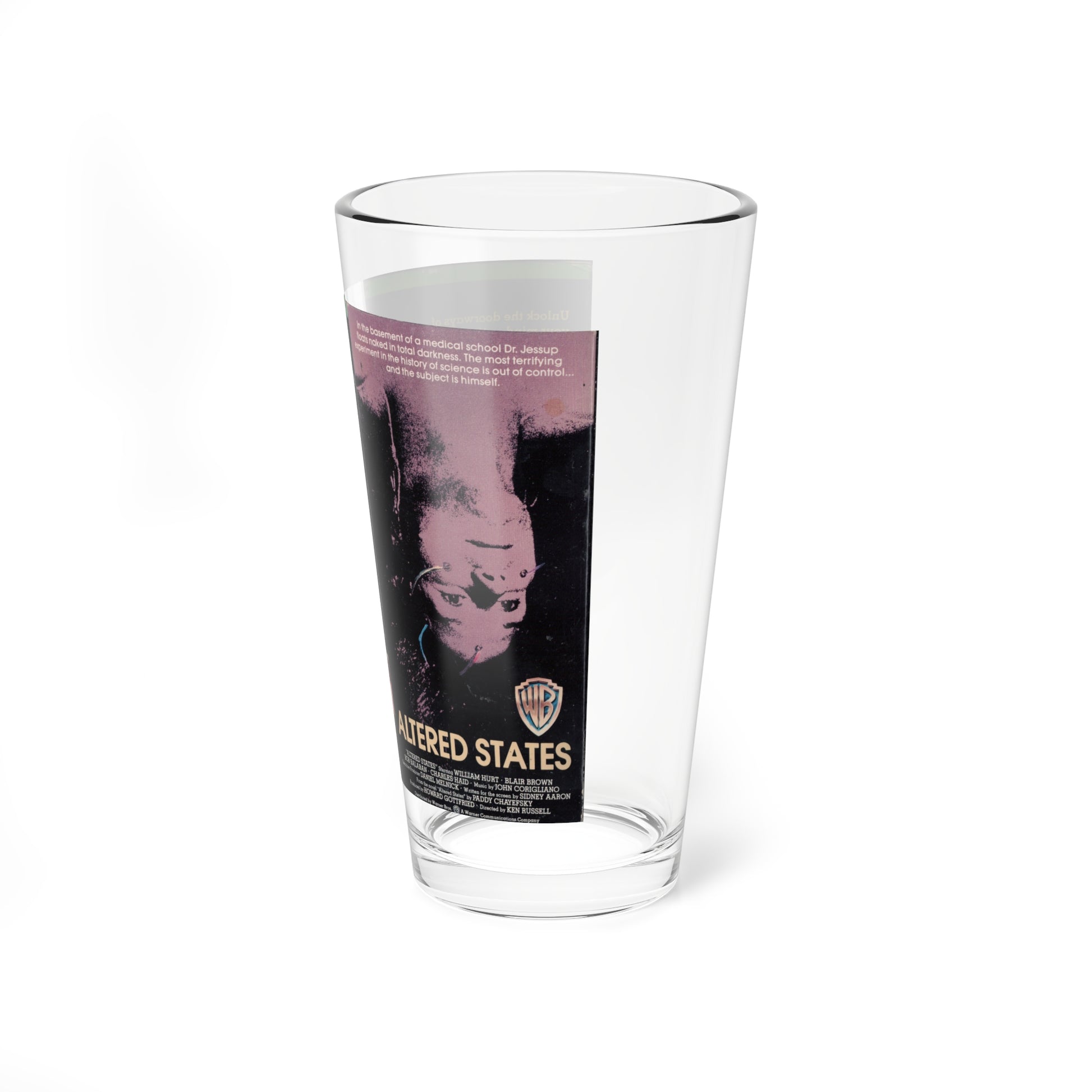 ALTERED STATES (VHS COVER) Pint Glass 16oz-Go Mug Yourself