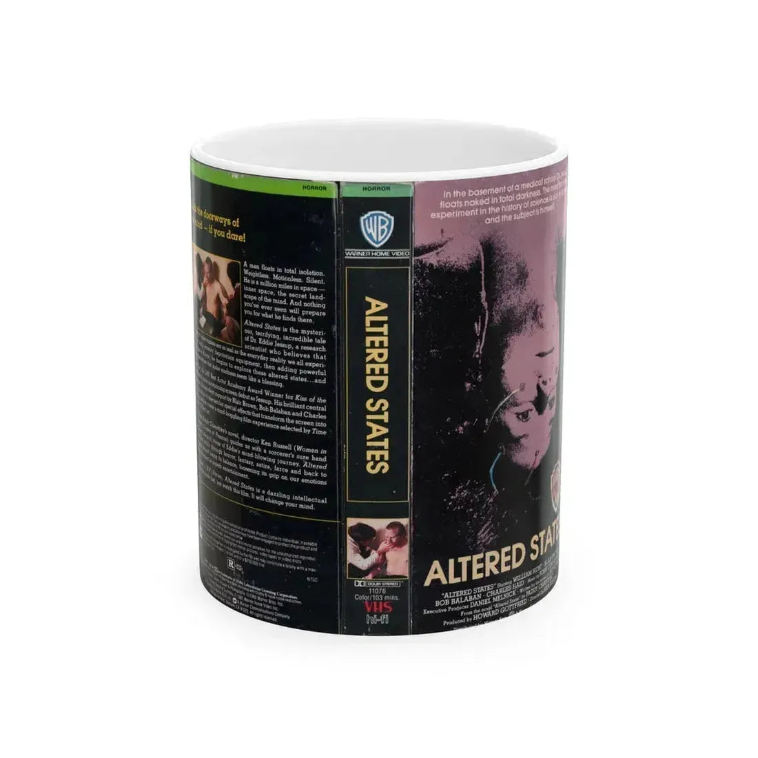 ALTERED STATES (VHS COVER) - White Coffee Mug 11oz - Go Mug Yourself