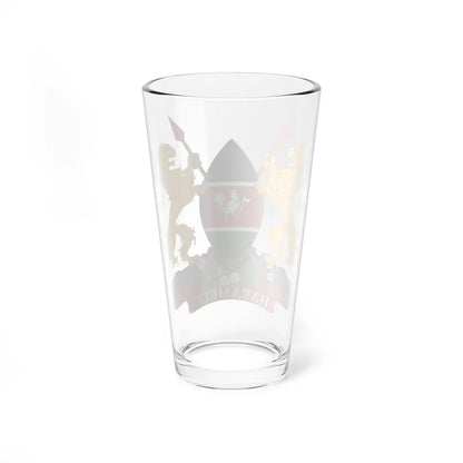 Alternate Coat of arms of Kenya (Spain) (Coat of Arms) Pint Glass 16oz - Go Mug Yourself
