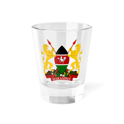 Alternate Coat of arms of Kenya (Spain) (Coat of Arms) Shot Glass 1.5oz 1.5oz - Go Mug Yourself